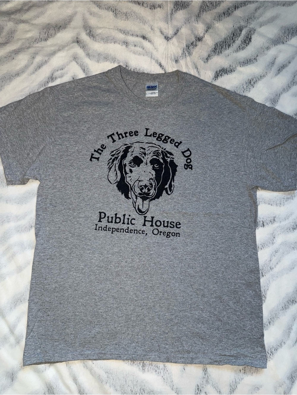 Gildan Gray Graphic Tee - Three Legged Dog Public House